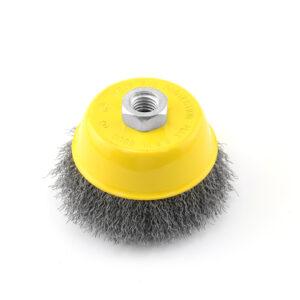 UYUS CUP WIRE BRUSH CRIMMPED 4"