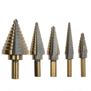 TOTAL 5PCS STEP DRILL BIT SET